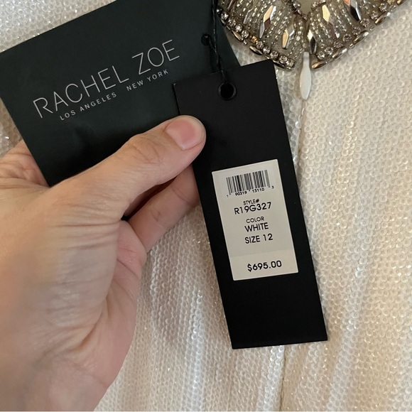 Rachel Zoe Grace Embellished Fluid Sequins Maxi Dress Wedding Gown NWT $695 - Picture 9 of 9